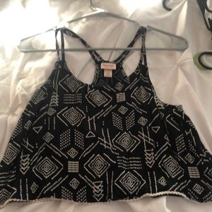 Tribal print crop top! Never worn!